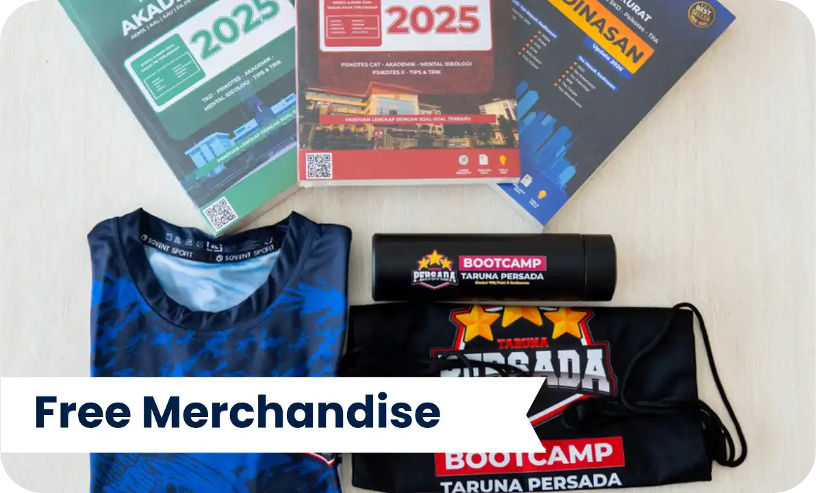 Fasilitas Free Merchandise Bimbel Masuk TNI POLRI AKPOL, SIPSS, Bintara & Sekolah Kedinasan